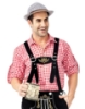 Picture of Bavarian Guy Mens Lederhosen Red Shirt