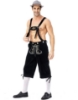 Picture of Bavarian Guy Mens Lederhosen Shorts - Black