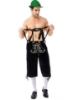 Picture of Bavarian Guy Mens Lederhosen Shorts - Black