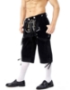 Picture of Bavarian Guy Mens Lederhosen Shorts - Black
