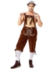 Picture of Bavarian Guy Mens Lederhosen Shorts - Black