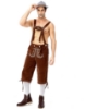 Picture of Bavarian Guy Mens Lederhosen Shorts - Brown