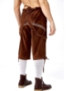 Picture of Bavarian Guy Mens Lederhosen Shorts - Brown