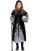 Picture of Girls Grey Black Glowing Wicked Witch Costume