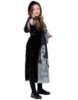 Picture of Girls Grey Black Glowing Wicked Witch Costume