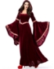 Picture of Womens Medieval Gothic Renaissance Burgundy Gown Costume