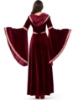 Picture of Womens Medieval Gothic Renaissance Burgundy Gown Costume