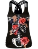 Picture of Womens Halloween 3D Skull Skeleton Print Vest