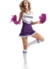 Picture of Cheerleader Costume with Pom Pom - Purple