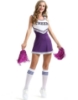 Picture of Cheerleader Costume with Pom Pom - Purple