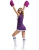 Picture of Cheerleader Costume with Pom Pom - Purple