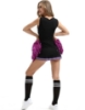 Picture of Cheerleader Costume with Pom Pom - Black