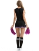 Picture of Cheerleader Costume with Pom Pom - Black