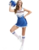 Picture of Cheerleader Costume with Pom Pom - Blue