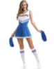 Picture of Cheerleader Costume with Pom Pom - Blue