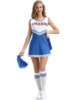 Picture of Cheerleader Costume with Pom Pom - Blue