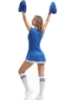 Picture of Cheerleader Costume with Pom Pom - Blue