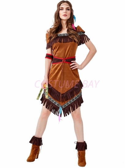 Picture of Sexy Wild West Indian Pocahontas Womens Costume