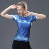 Picture of Quick Dry Blue Captain America Fitness Top