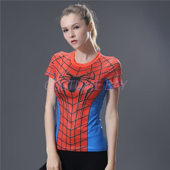 Picture of Quick Dry Spider Girl Fitness Top