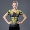Picture of Quick Dry Yellow Flash Girl Fitness Top