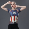 Picture of Quick Dry Captain America Fitness Top