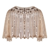 Picture of Vintage Boutique Beaded Sequin Flapper Cape - Beige