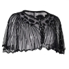 Picture of Vintage Boutique Beaded Sequin Flapper Cape - Black