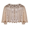 Picture of Vintage Boutique Beaded Sequin Flapper Cape - Red