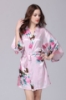 Picture of Women Floral Satin Kimono Robes - Pink