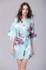 Picture of Women Floral Satin Kimono Robes - Pink