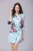 Picture of Women Floral Satin Kimono Robes - Pink