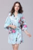 Picture of Women Floral Satin Kimono Robes - Pink