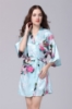 Picture of Women Floral Satin Kimono Robes - Pink