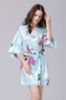 Picture of Women Floral Satin Kimono Robes - Pink