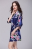 Picture of Women Floral Satin Kimono Robes - Pink