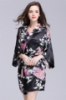 Picture of Women Floral Satin Kimono Robes - Pink