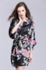 Picture of Women Floral Satin Kimono Robes - Pink