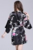 Picture of Women Floral Satin Kimono Robes - Pink