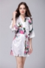 Picture of Women Floral Satin Kimono Robes - Pink