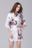 Picture of Women Floral Satin Kimono Robes - Pink