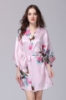 Picture of Women Floral Satin Kimono Robes - Blue