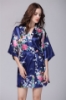 Picture of Women Floral Satin Kimono Robes - Blue