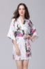 Picture of Women Floral Satin Kimono Robes - Blue