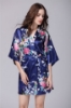 Picture of Women Floral Satin Kimono Robes - Black