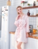 Picture of Women Bridemaid  Satin Kimono Robes - Pink