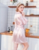 Picture of Women Bridemaid  Satin Kimono Robes - Pink