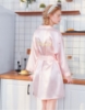 Picture of Women Bridemaid  Satin Kimono Robes - Pink