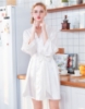 Picture of Women Bridemaid  Satin Kimono Robes - White