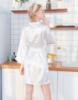 Picture of Women Bridemaid  Satin Kimono Robes - White